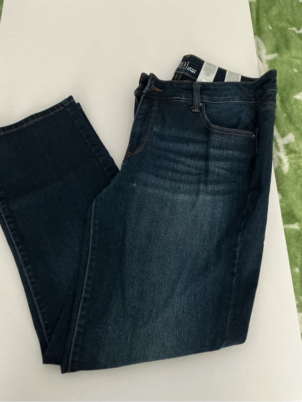 Time and Tru Dark Blue Straight Leg Jeans